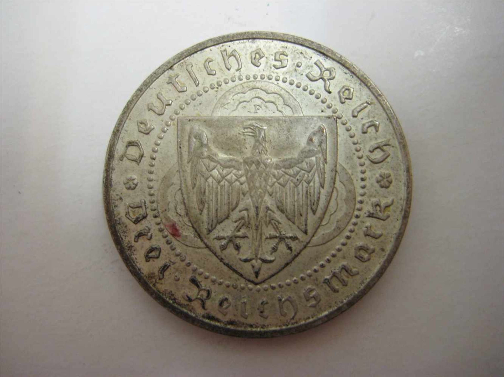 3 Reichsmark, Weimarer Republik, 1930, Walther von der Vogelweide zum 700. Todestag, Silber, d 2,9 - Image 2 of 2