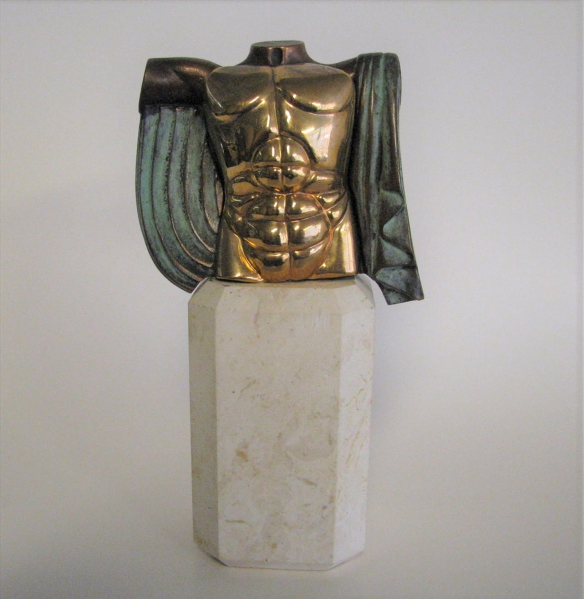 Berrocal, Miguel, 1933 - 2006, Villanueva de Algaidas - Antequera,"Torso", Bronze patiniert, Aufl.