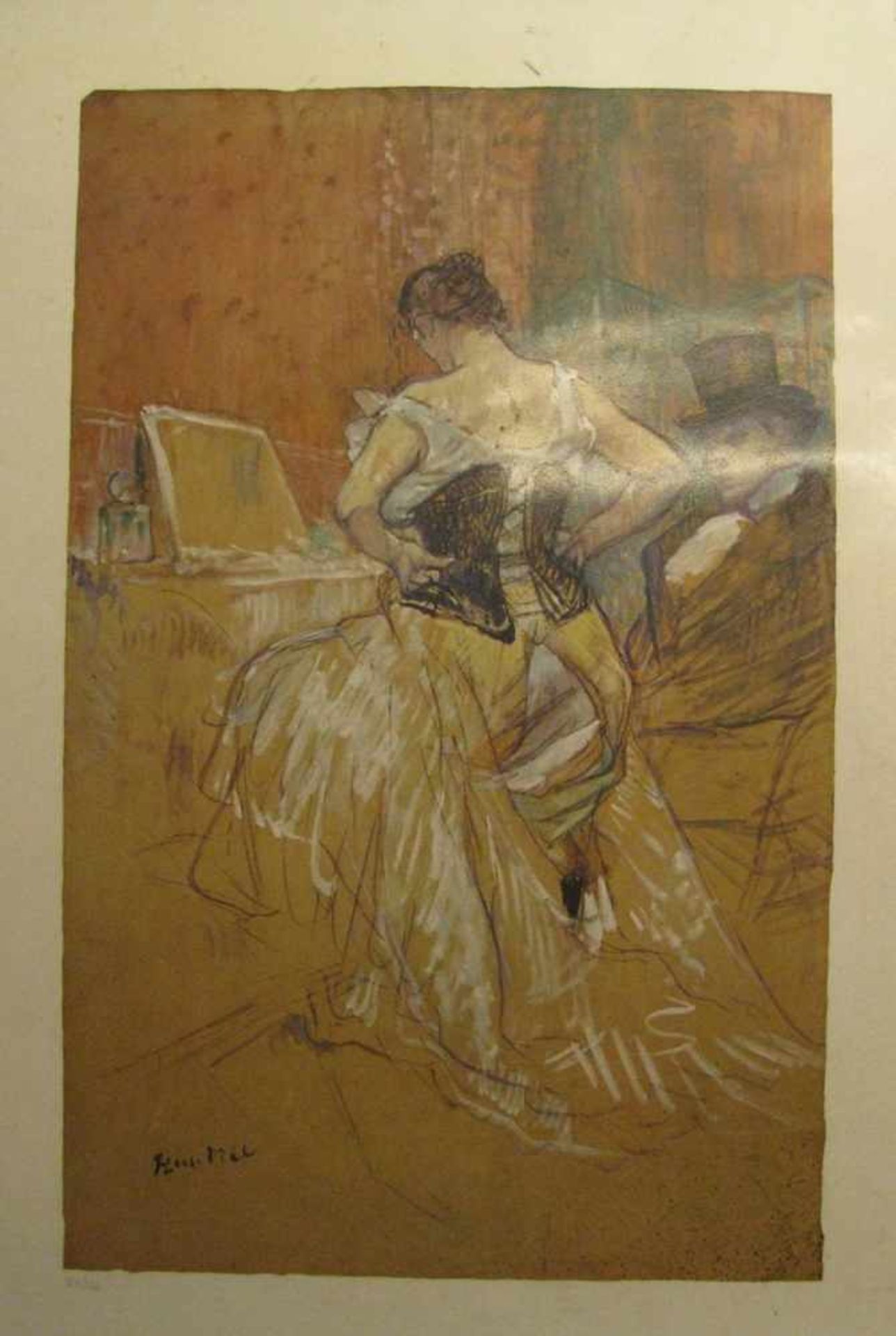 2 Kunstdrucke von Henri de Toulouse-Lautrec, 78 x 58,5 cm, o.R.- - -19.00 % buyer's premium on the - Image 2 of 2