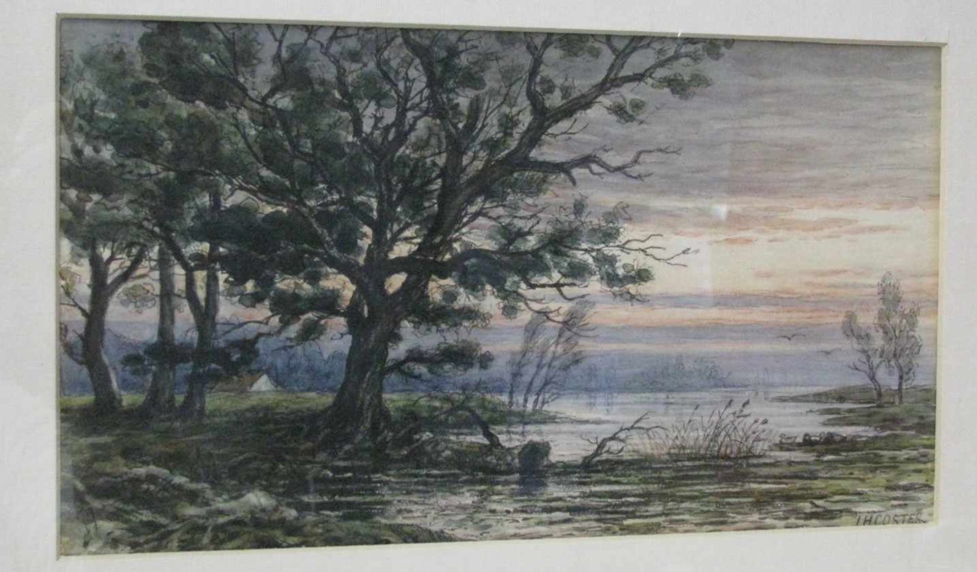 Coster, Jan Herman, 1846 - 1920, Almelo - Apeldoorn, "Sommerliche Flusslandschaft", re.u.sign.,