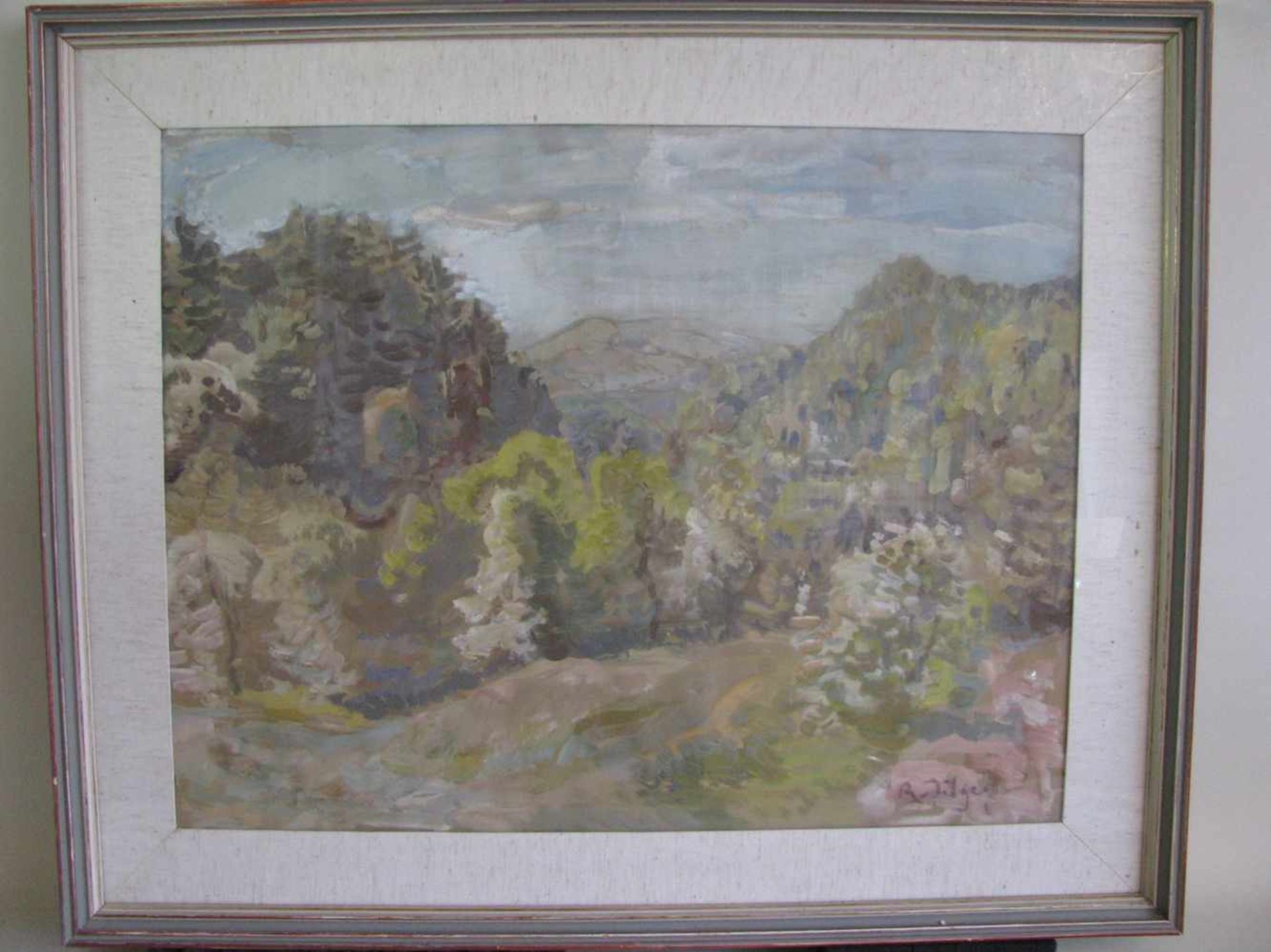 Dilger, Richard,1887 - 1973, Überlingen - Allensbach, deutscher Landschaftsmaler, "Sommerlicher Wald