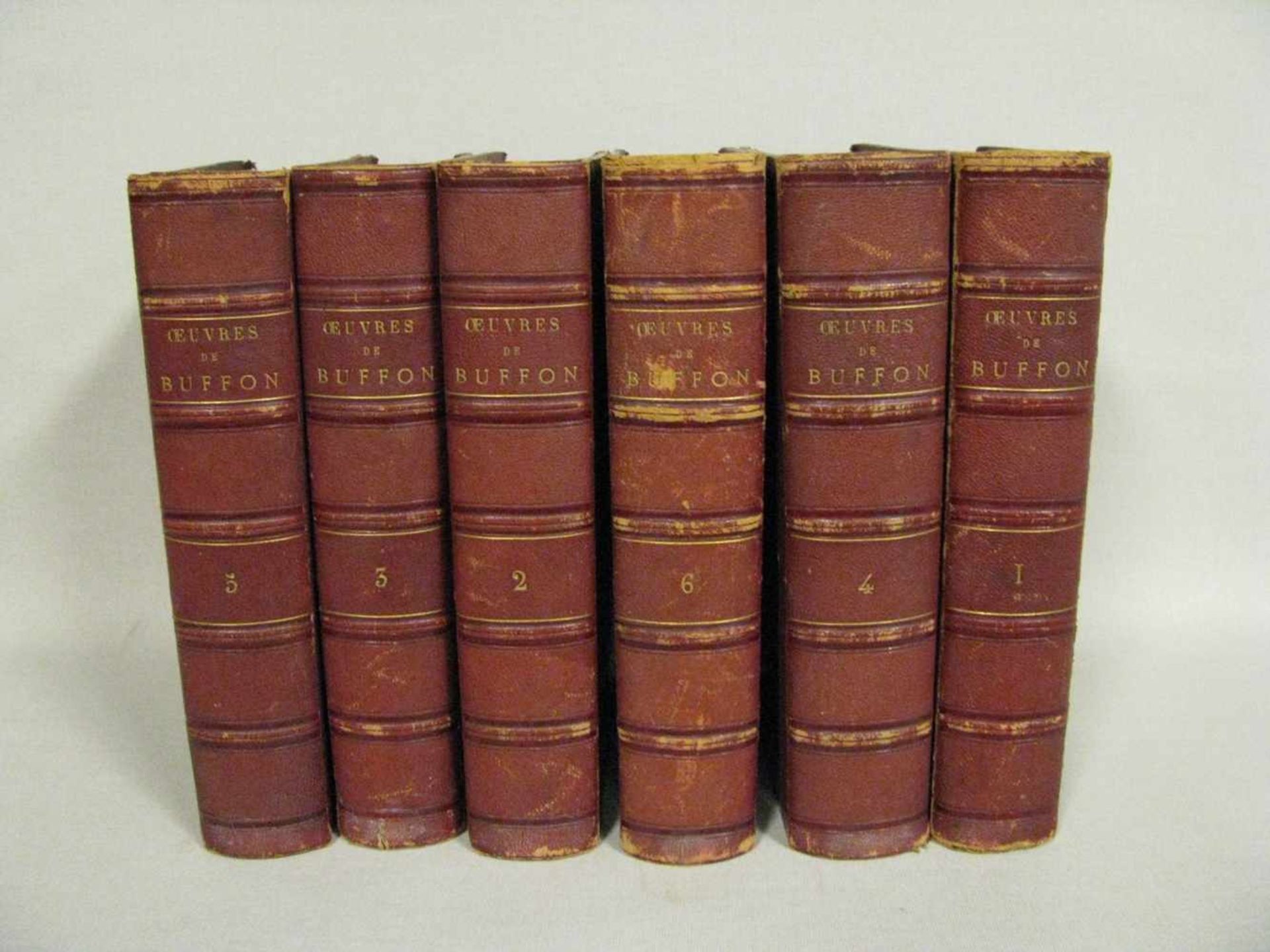 6 Bd., Oeuvre complètes de Buffon avec des extraits de Daubenton. Paris 1858 (M DCCC LVIII),