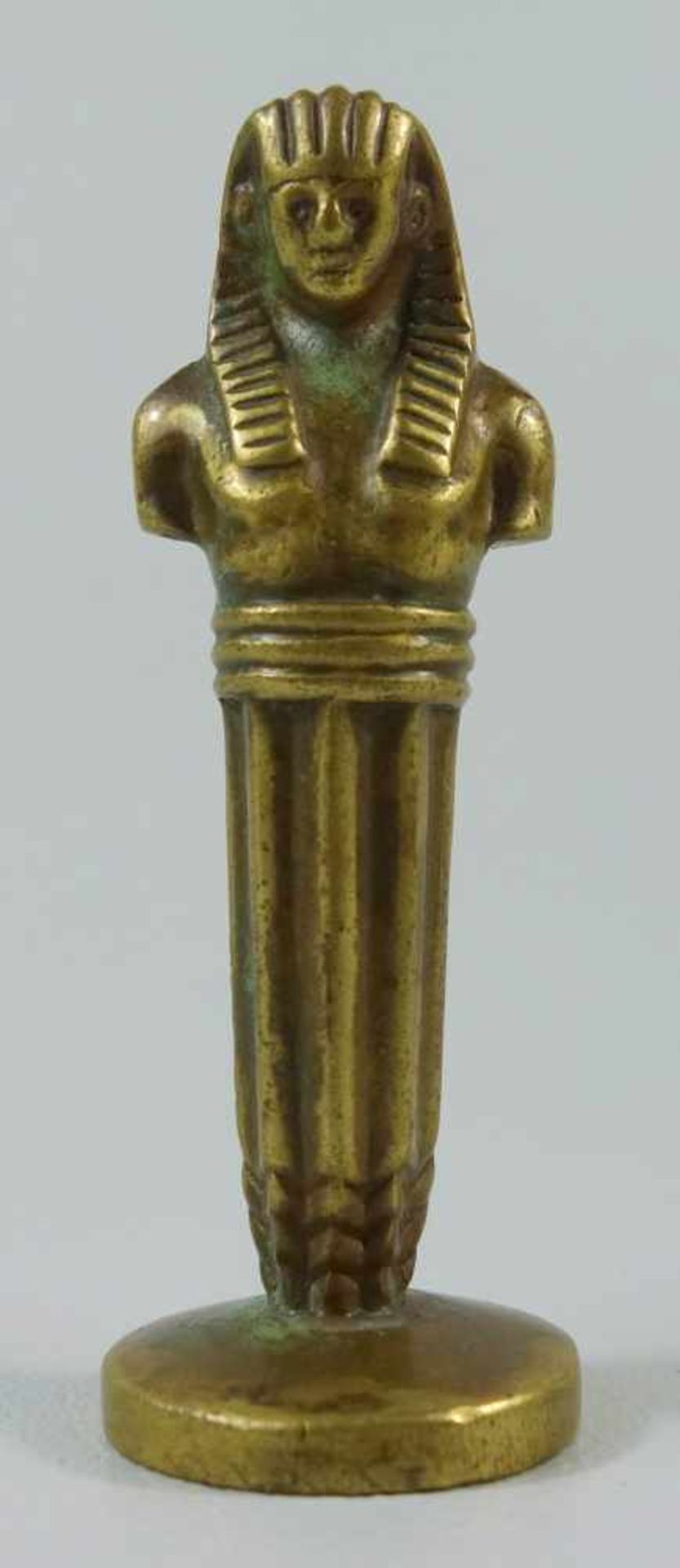 Petschaft Pharao, um 1920Bronze, Unterseite ohne Gravur, H.8cm