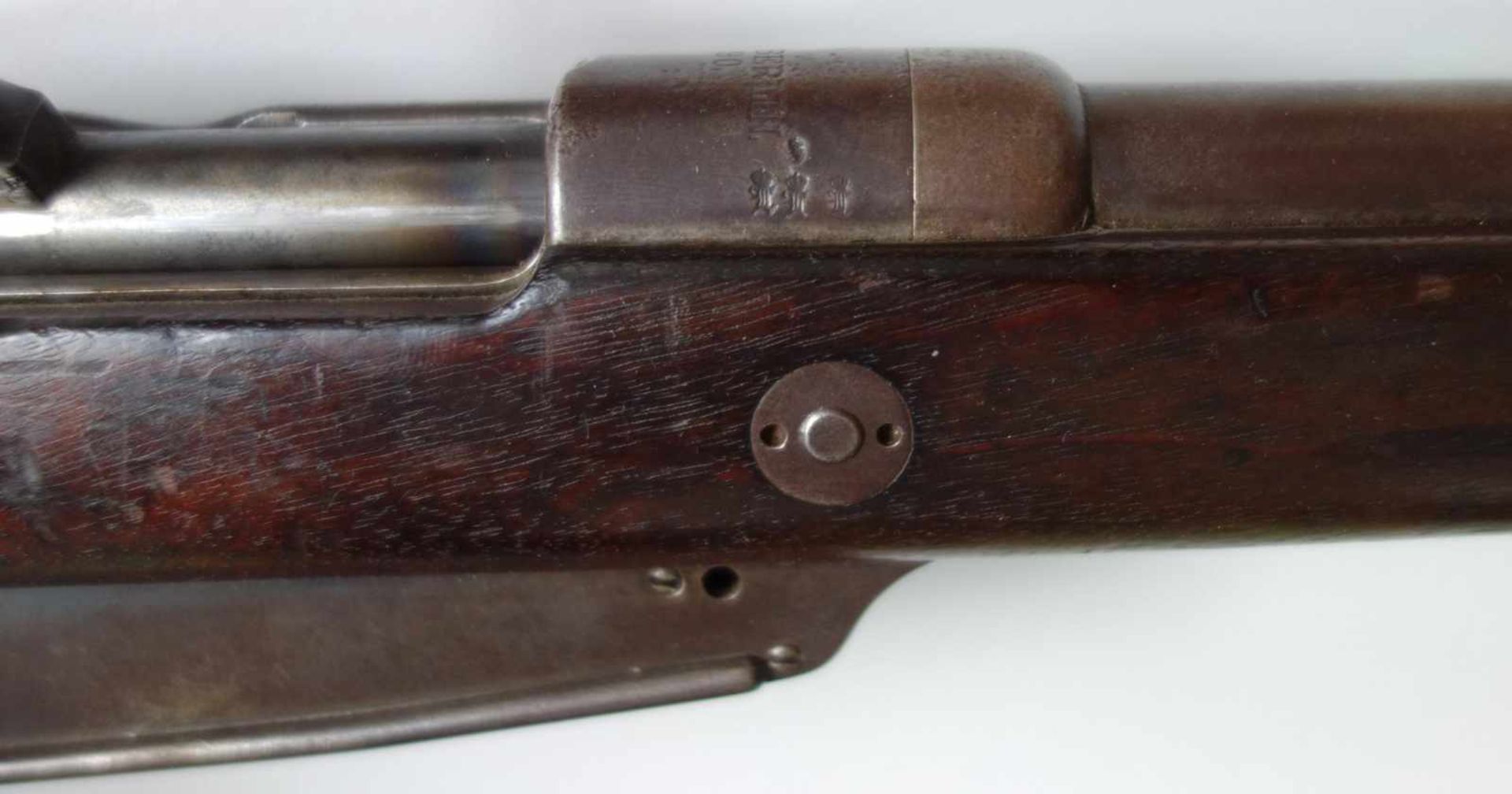 Karabiner Gewehr 88, Loewe Berlin, DekorationswaffeStempel BKA 56, L.124cm - Image 3 of 3