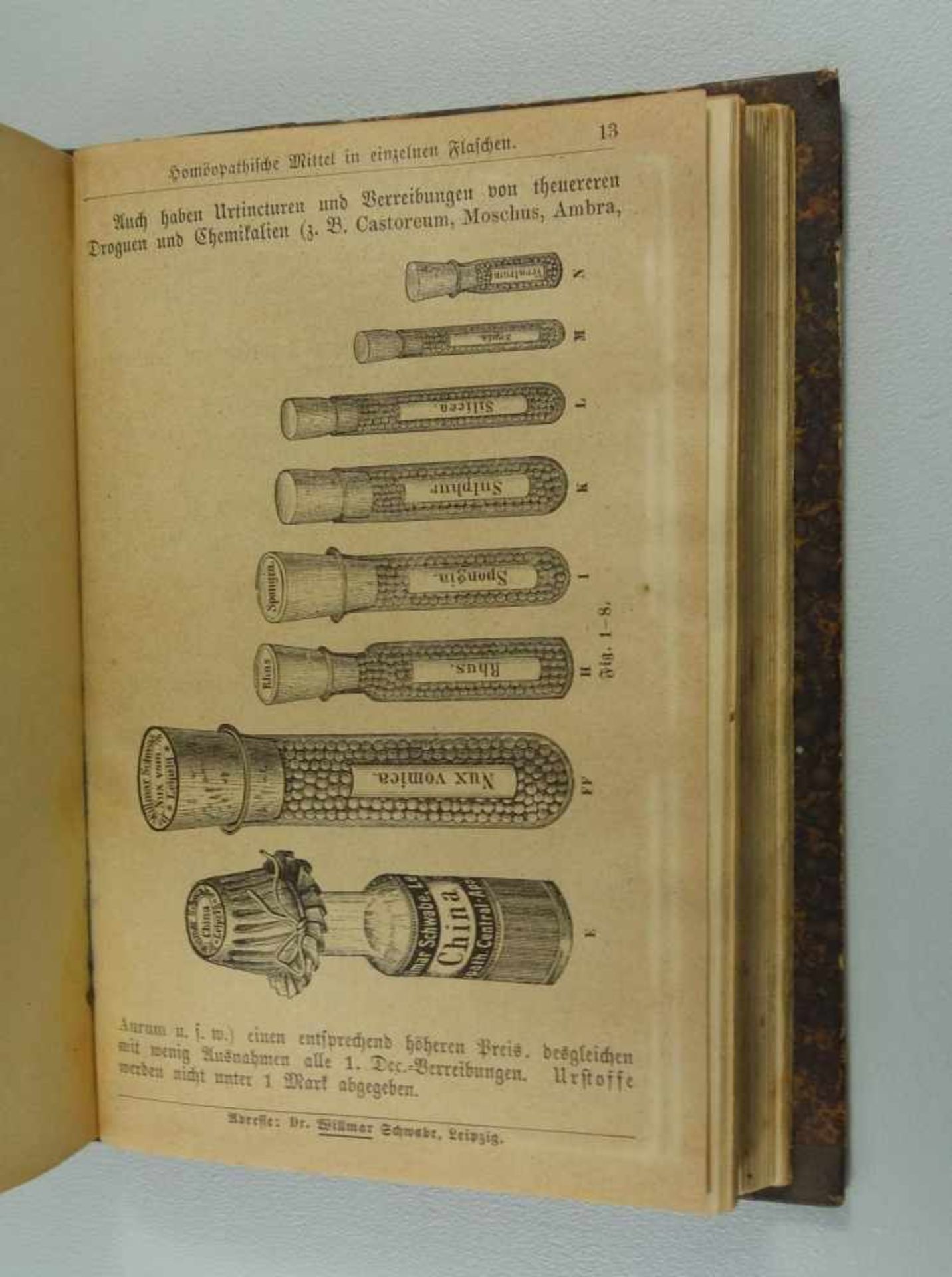 Homöopathisches Bademecum, 1890mit Anhang "Kleiner homöopatischer Hausarzt", Homöopatische Central- - Bild 2 aus 2