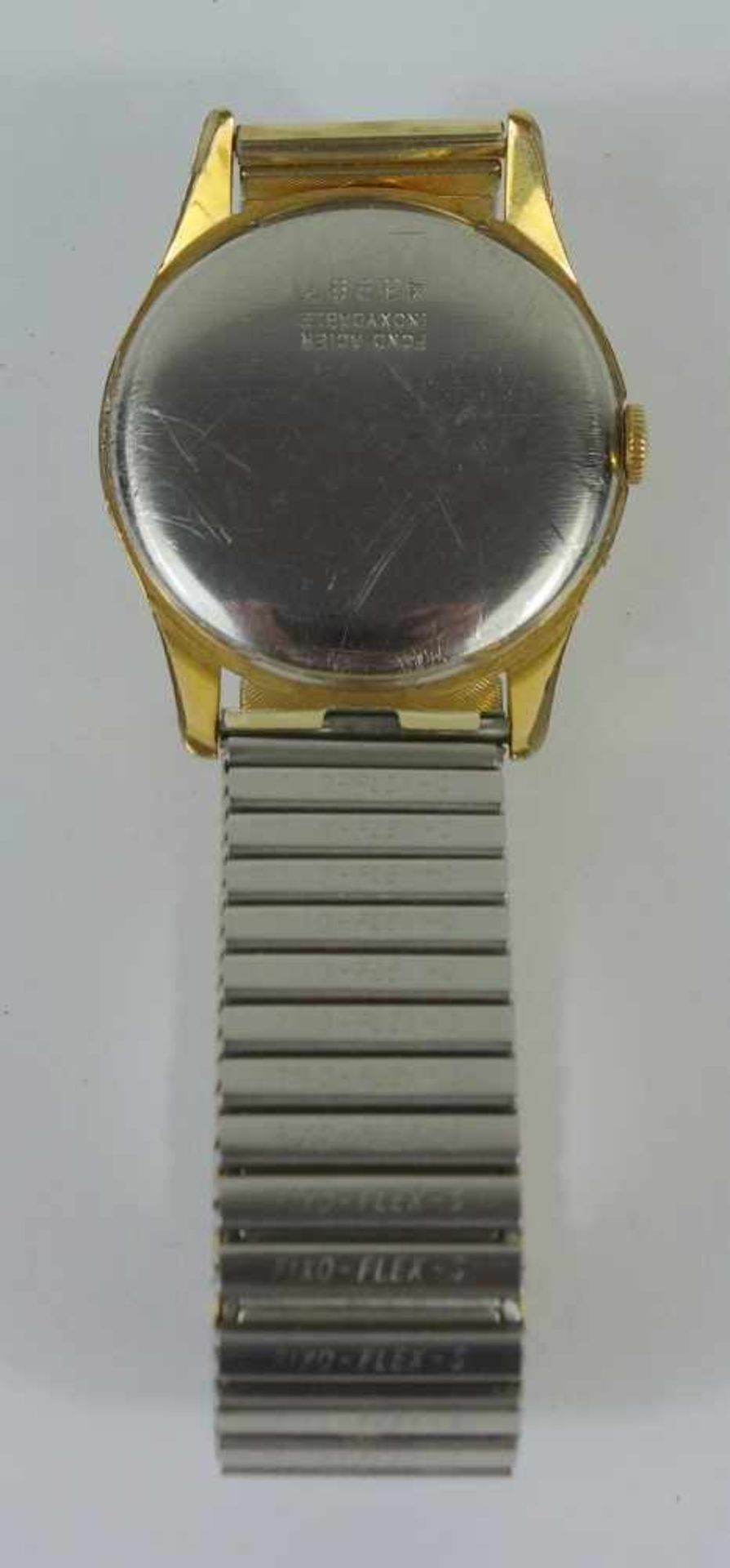 komplizierte Herrenarmbanduhr, Arsa / Auguste Reymond, mit Vollkalender und Mondphase, 50er/60er - Image 2 of 3