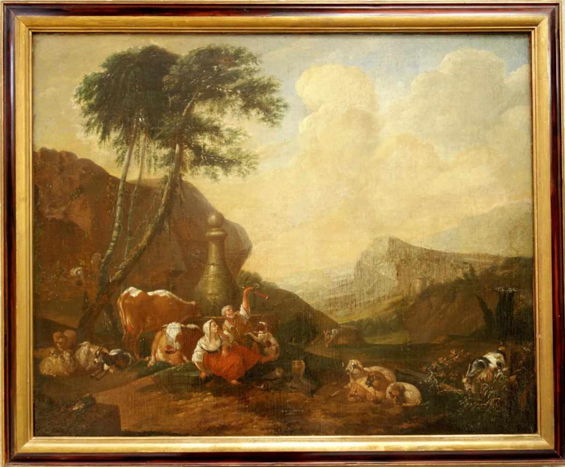 Johann Heinrich Roos (1631 Otterberg - 1685 Frankfurt/Main) attr., Mediterrane Landschaft mit