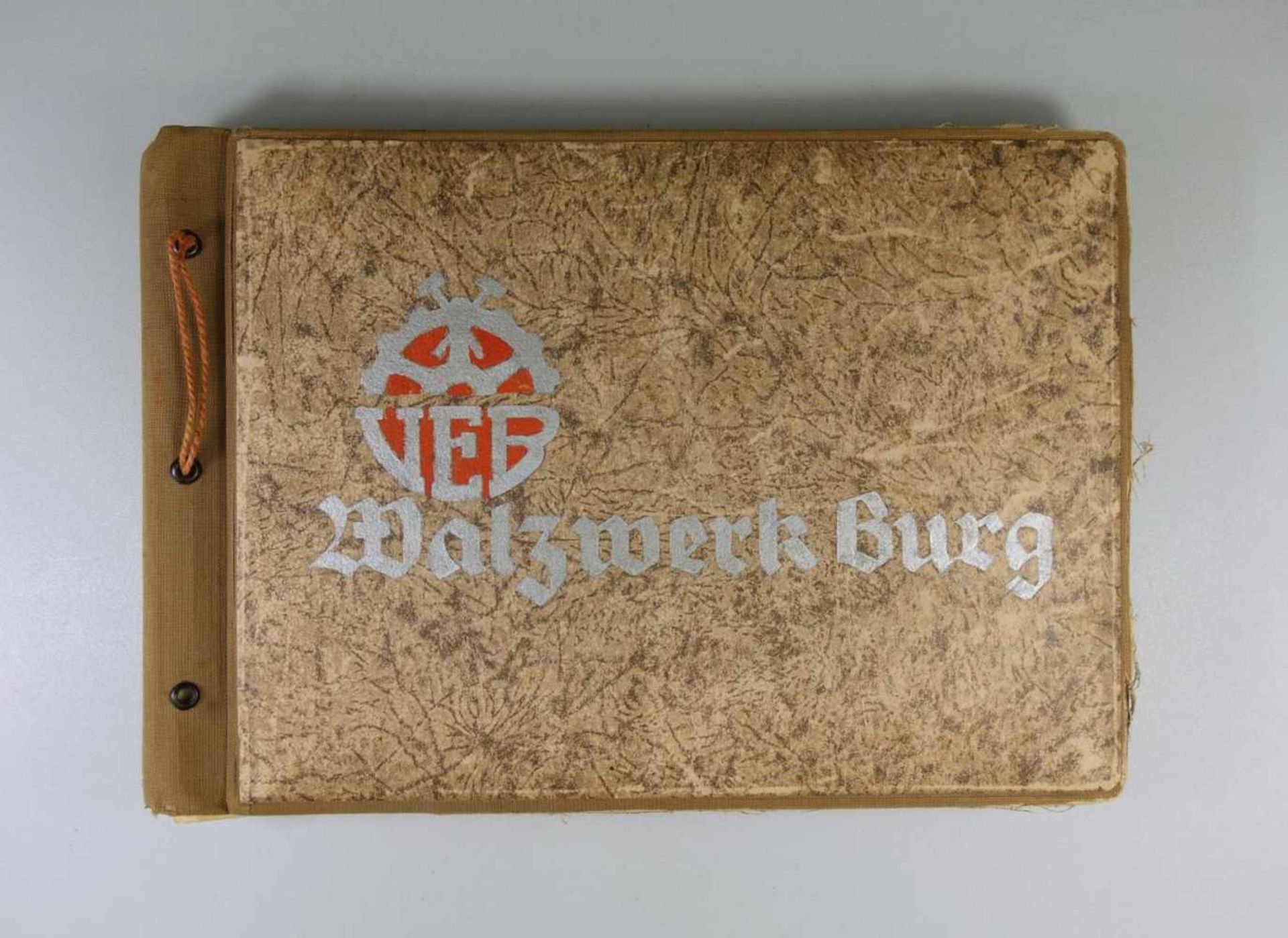 Fotoalbum "VEB Walzwerk Burg…anläßlich der Produktionsaufnahme des Werkes", 1949ca. 55 betitelte