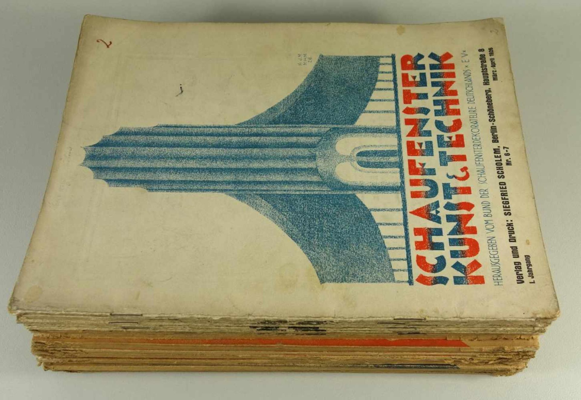 28 Zeitschriften Schaufenster- Kunst und Technik, 20er-30er Jahre, Art DécoHrg. Bund der