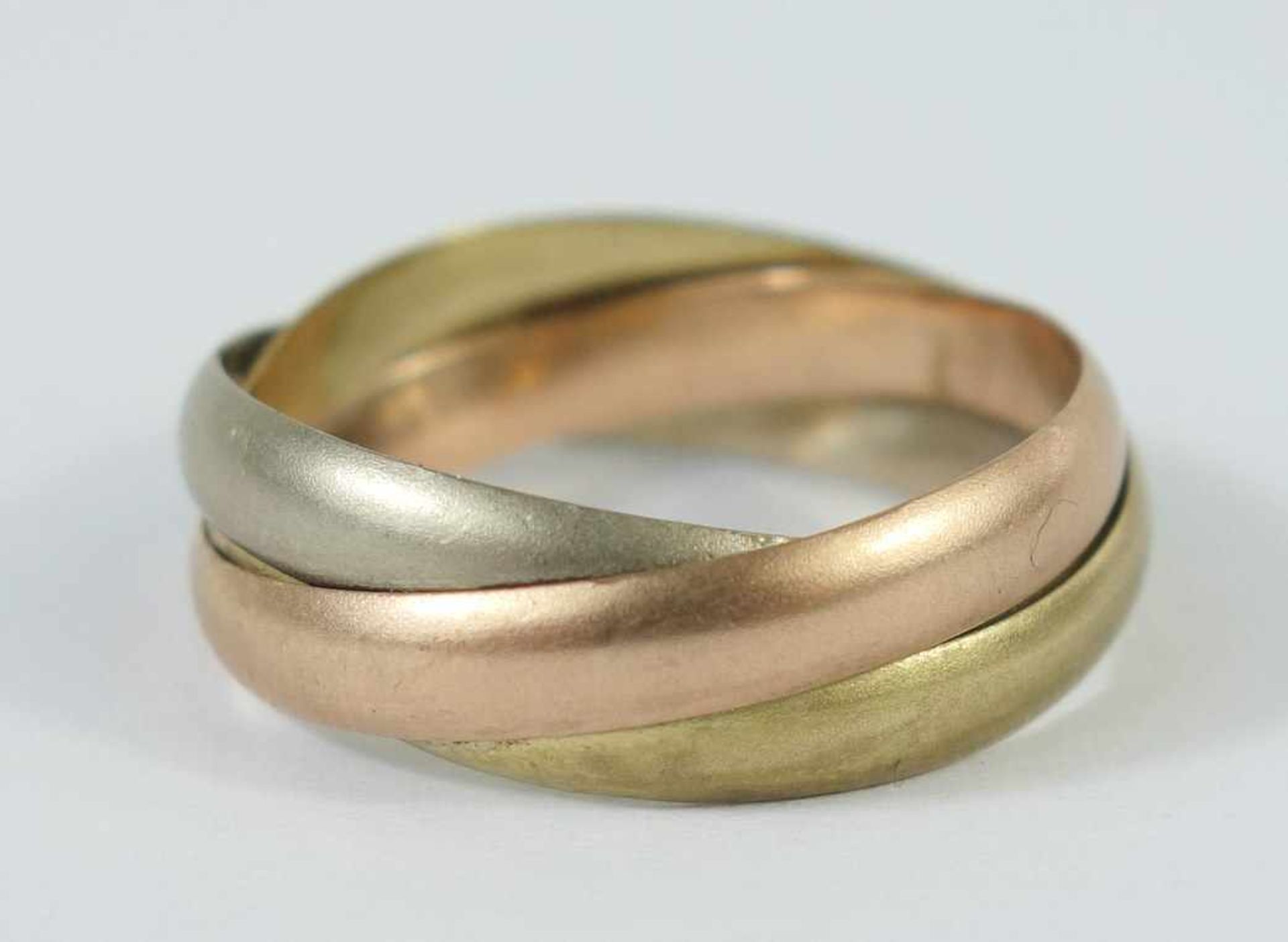 Tricolor-Ring, 333er GoldGew.4,07g, U.58