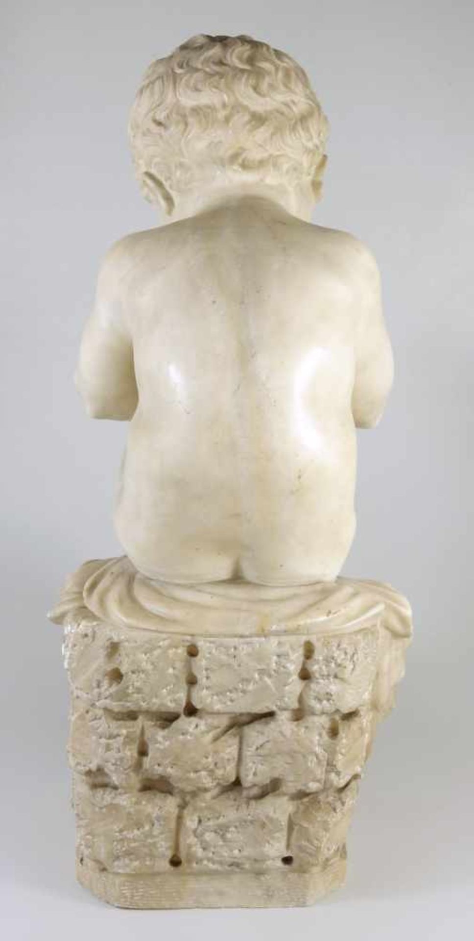 Schreibender Knabe, nach Antonio Canova (1757-1822), Ausführung Ende 19.Jh.bedeutender italienischer - Bild 4 aus 5