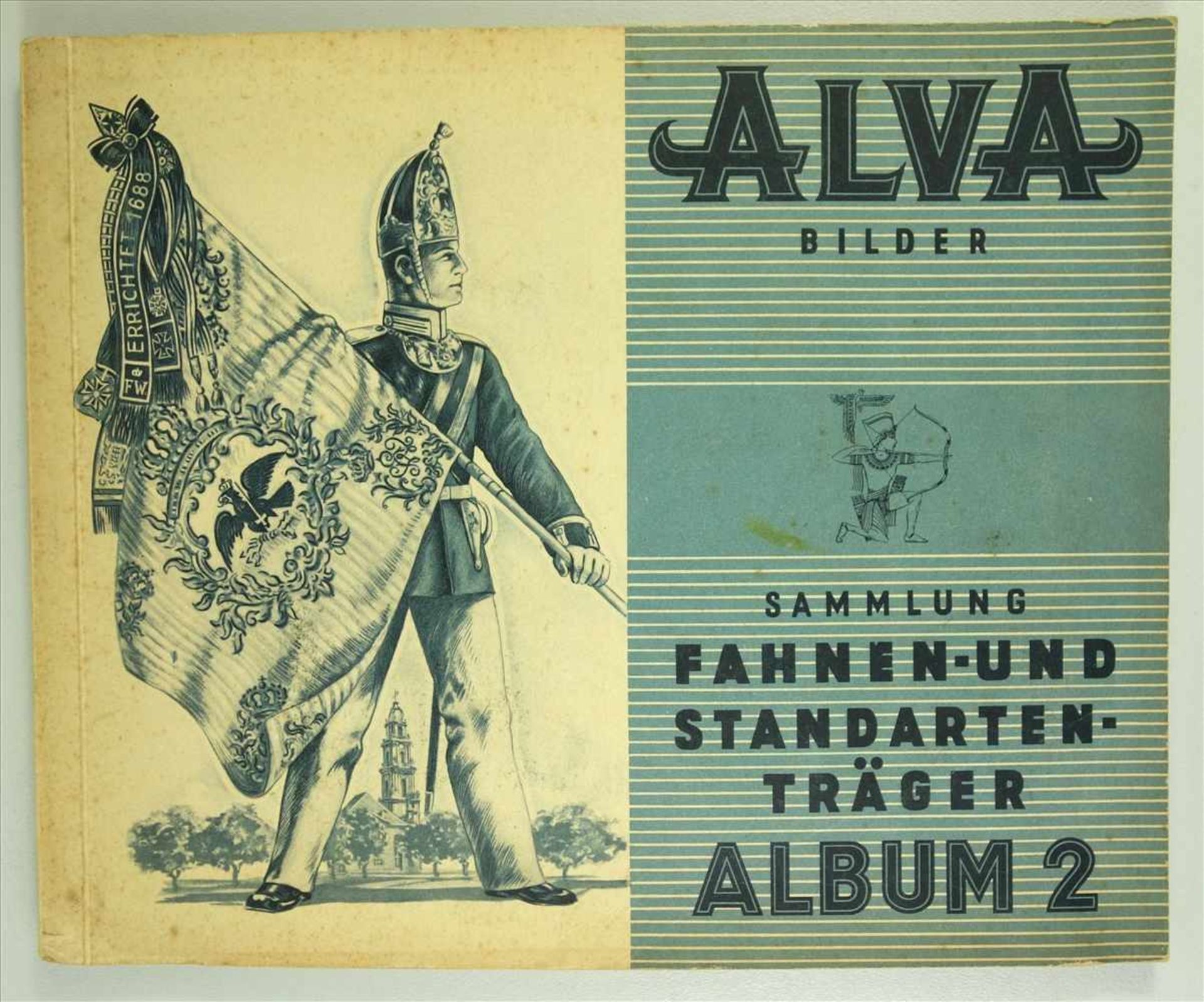 Sammelbilderalbum Fahnen- und Standarten-Träger, ALVA Bilder, Album 2, ALVA Cigaretten, YOSMA
