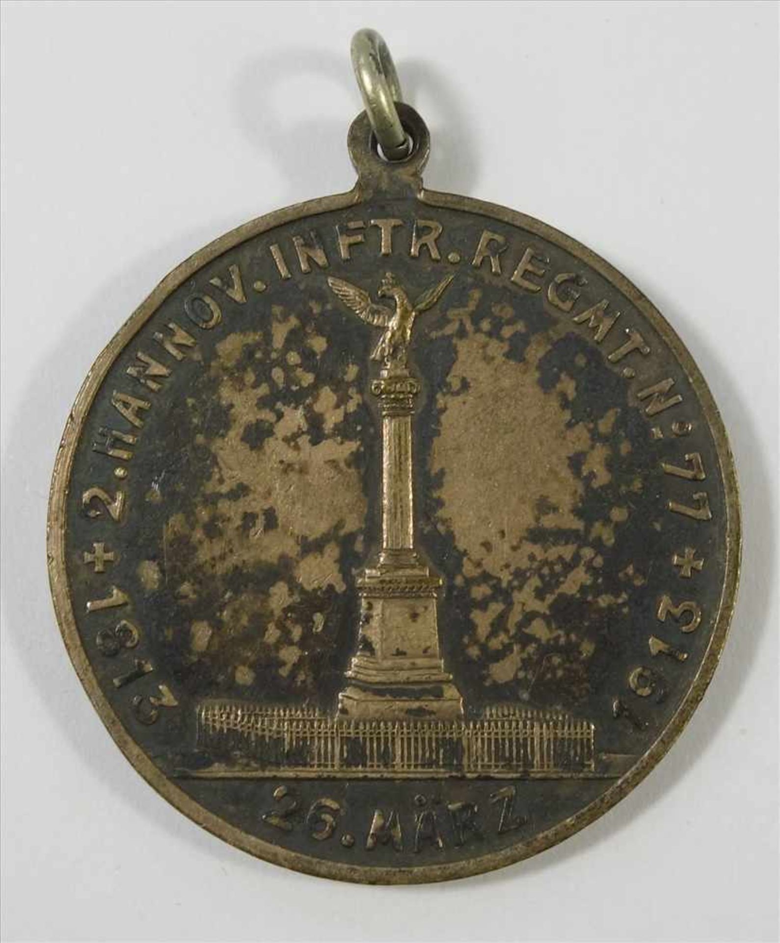 Jubiläumsmedaille des 2. Hannoverschen Infanterie- Regiment-Medaille N°77, 26.März 1813-1913, Av.: - Bild 2 aus 2