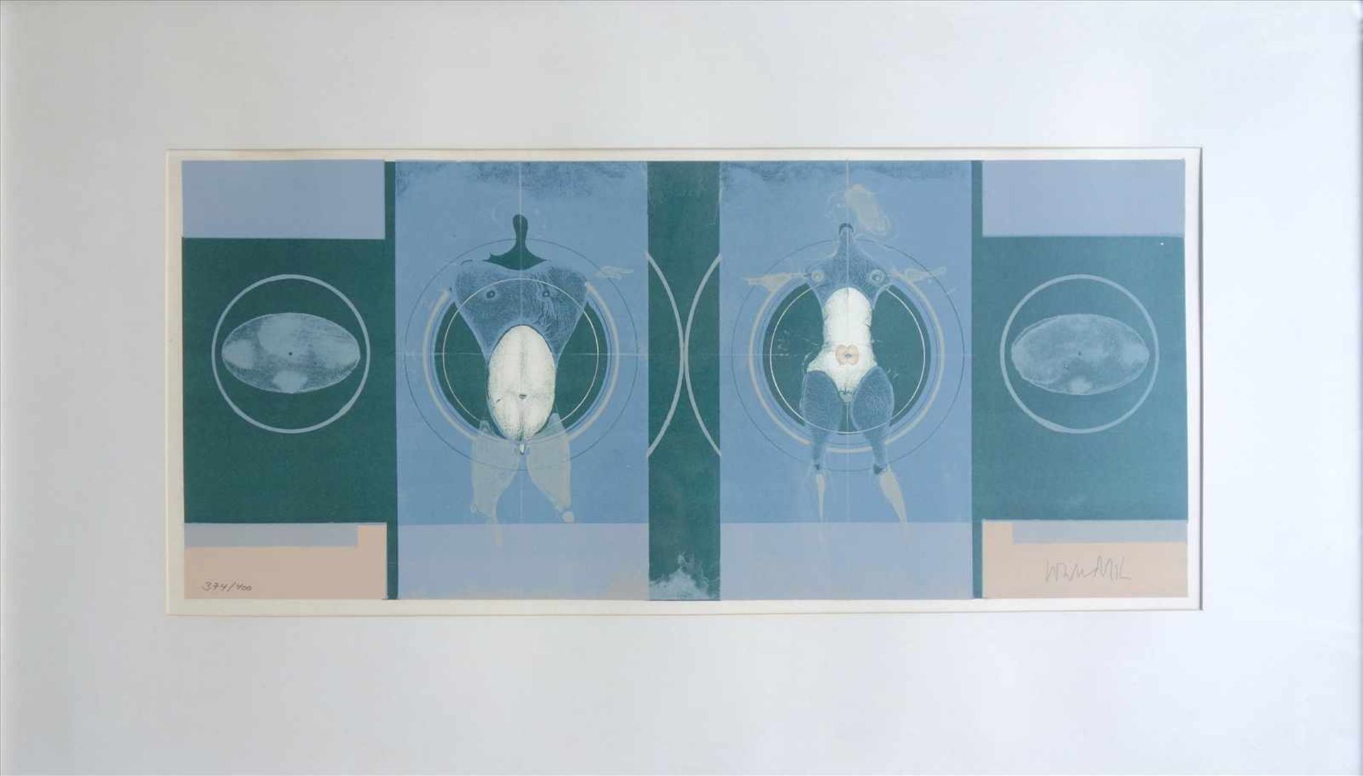 Paul Wunderlich (1927-2010), Farblithographie, Auflage 374/400, handsigniert unten rechts und