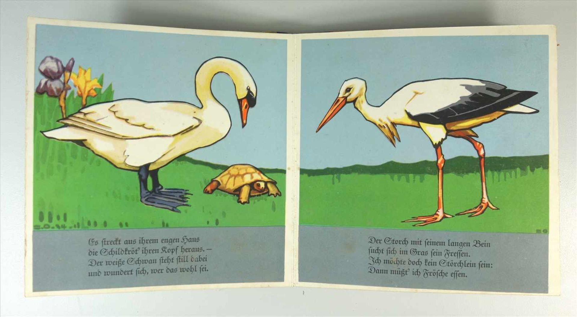 Die lieben Tiere, Verse von Herbert Kranz, Bilder von Eugen Osswald, Verlag: Scholz, Mainz, 1939, - Image 3 of 4