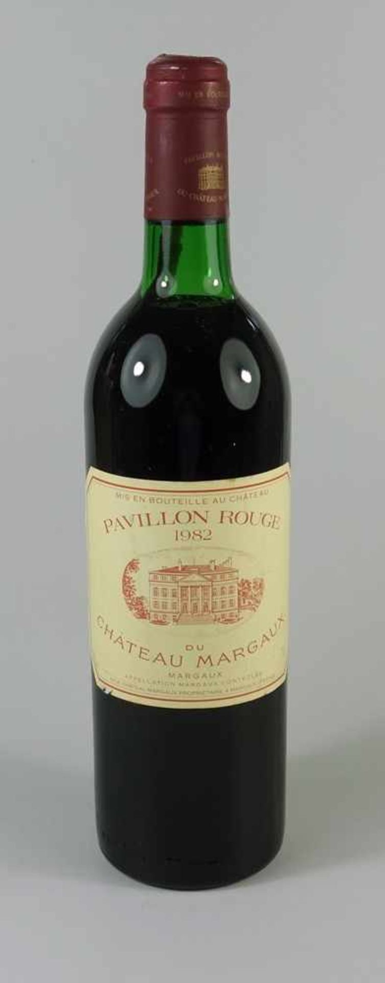 Rotwein "Pavillon Rouge du Château Margaux", 1982, 75cl, fachgerecht gelagertRed wine "Pavillon