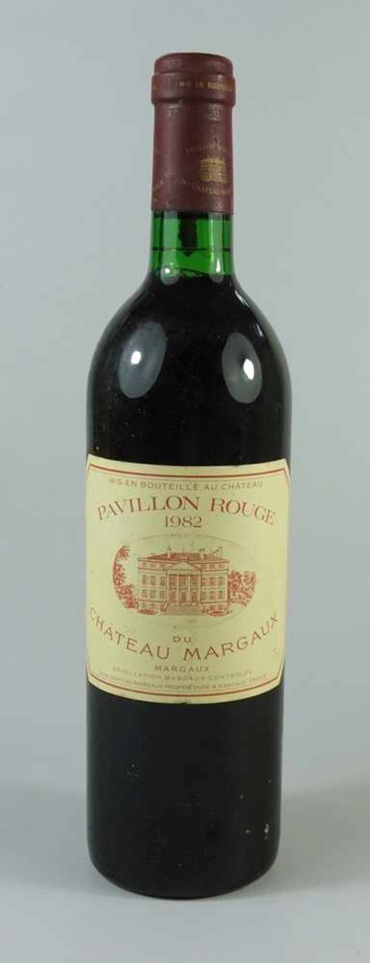 Rotwein "Pavillon Rouge du Château Margaux", 1982, 75cl, fachgerecht gelagertRed wine "Pavillon