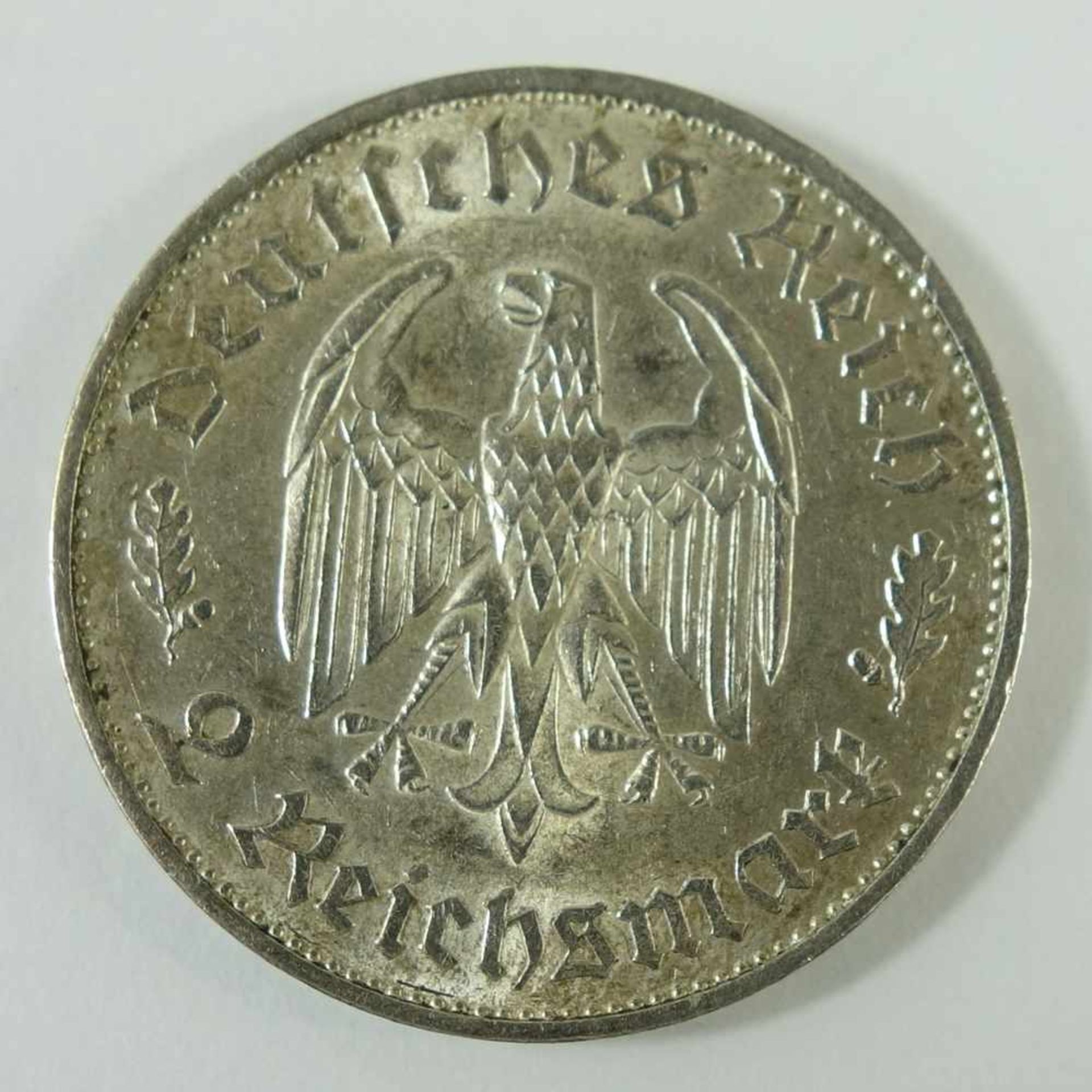 2 Reichsmark 1934, F, "Friedrich Schiller", Drittes Reich, 625er Silber, Gew.8,01g, ss-vz- - -18. - Bild 2 aus 2