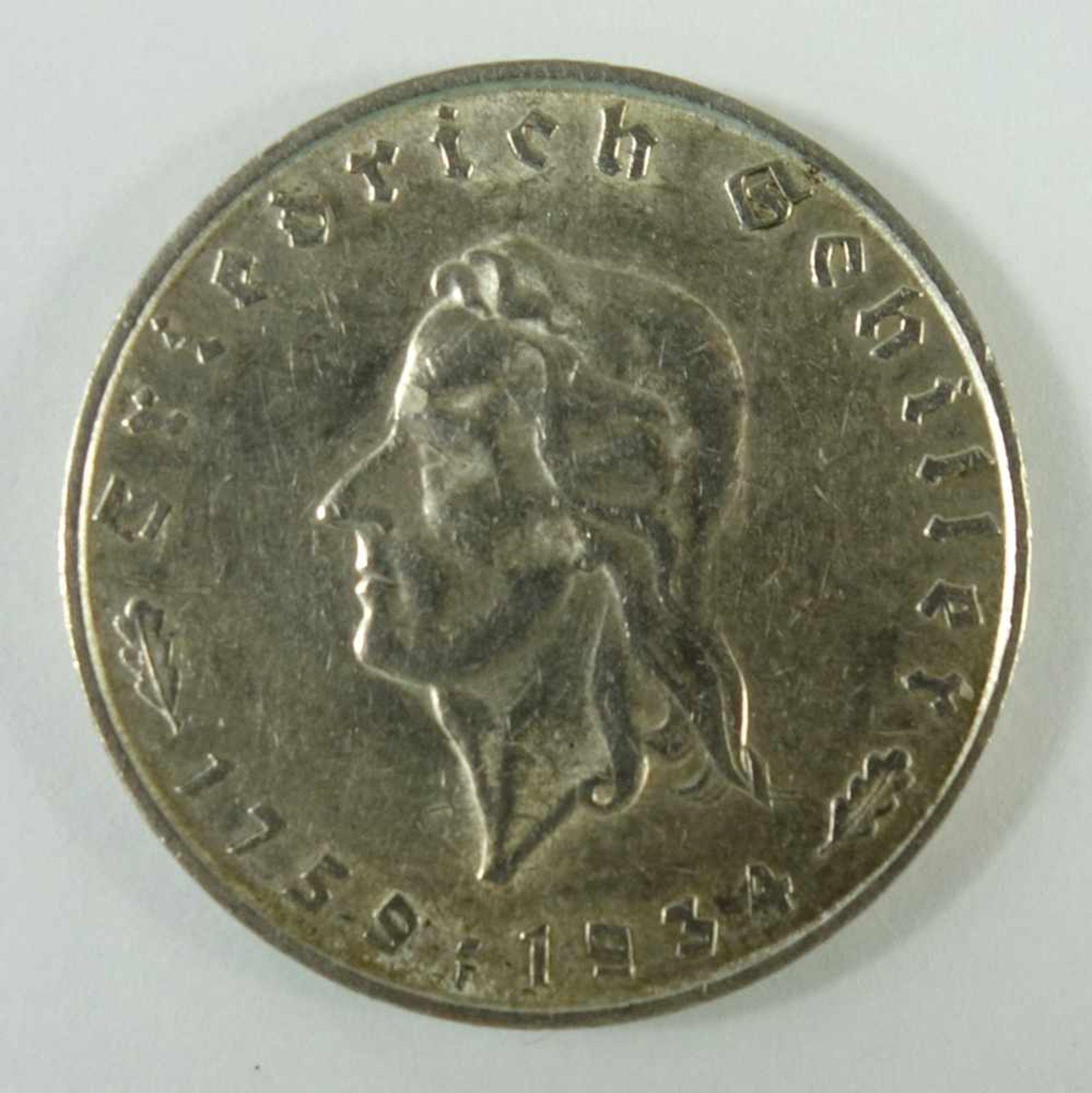 2 Reichsmark 1934, F, "Friedrich Schiller", Drittes Reich, 625er Silber, Gew.8,01g, ss-vz- - -18.