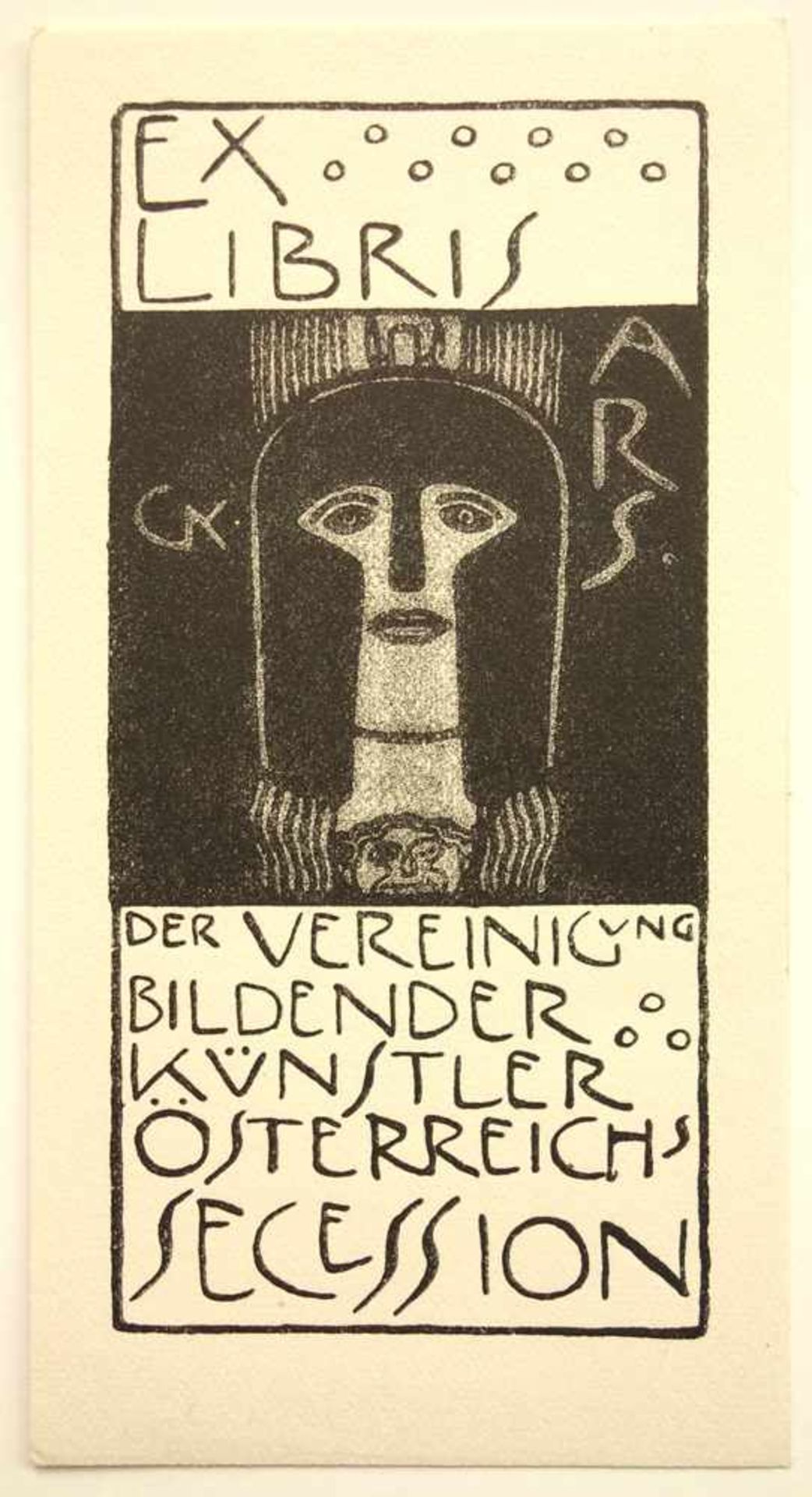 Gustav Klimt (1862-1918, Wien) "Ex libris der Vereinigung bildender Künstler Österreichs Secession",
