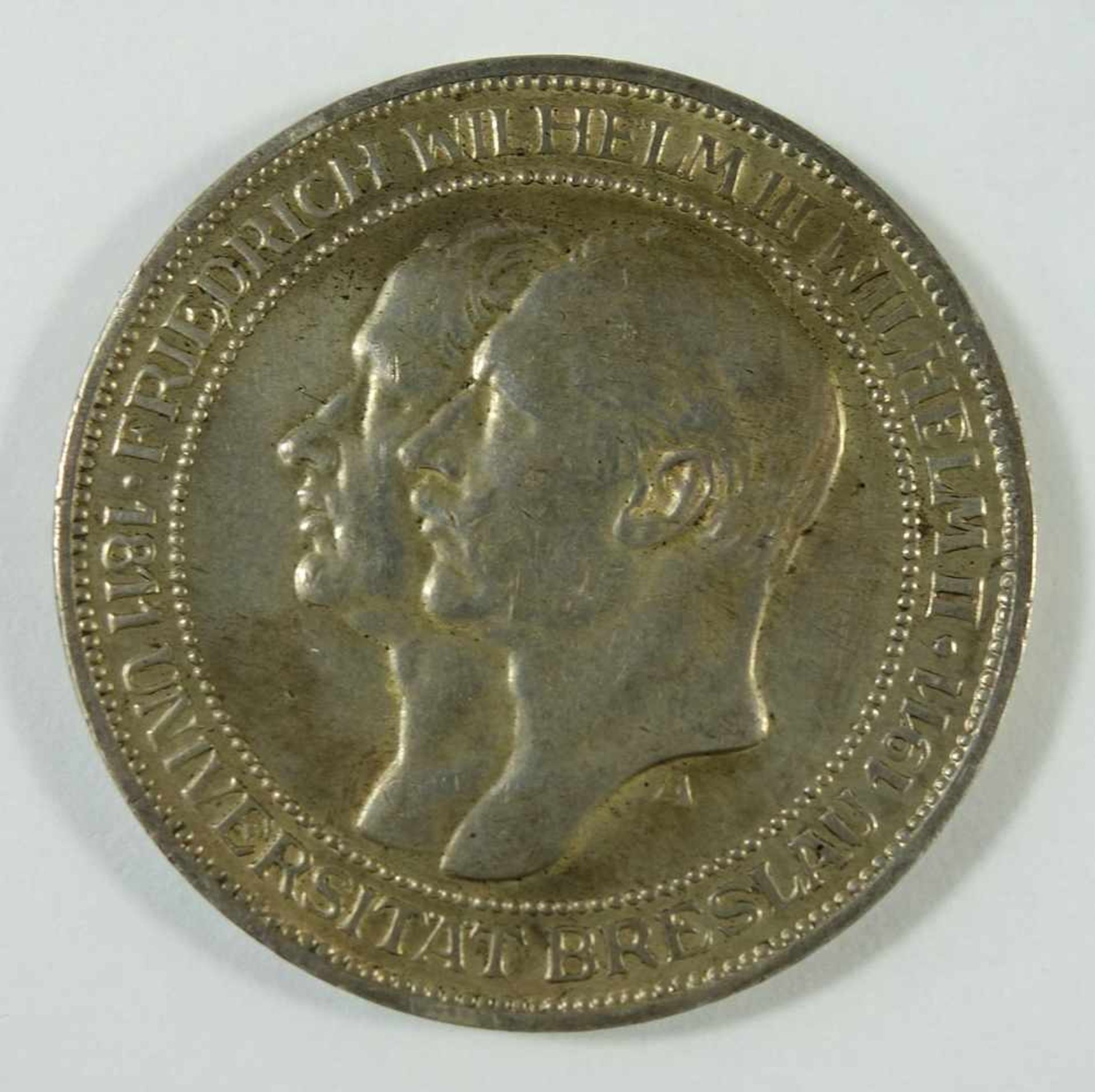 3 Mark, 1911, A, 100 Jahre Universität Breslau, Preussen, Kaiserreich, 900er Silber, Gew.ca.16,