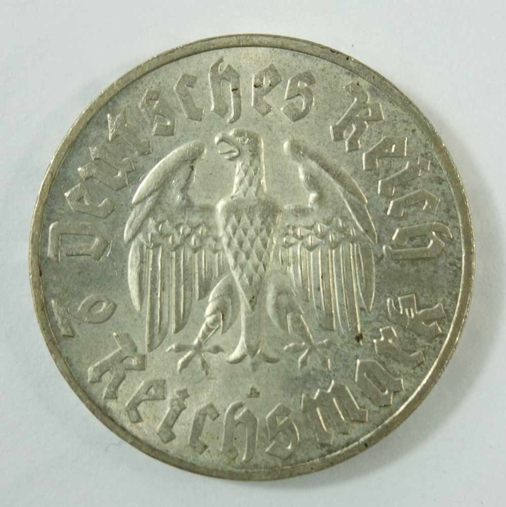 2 Reichsmark 1933, A, "Martin Luther 1483-1933", Drittes Reich, 625er Silber, Gew.7,92g, ss-vz- - - - Bild 2 aus 2