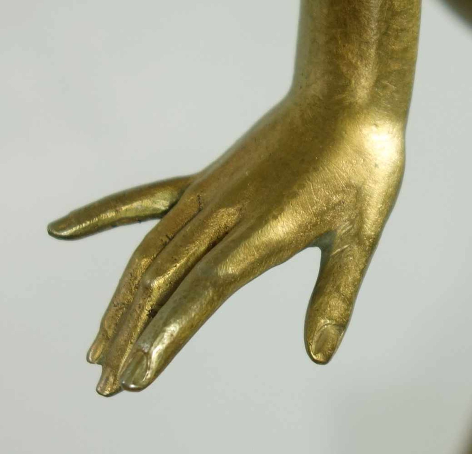 Ferdinand Preiss (1882 Erbach-1943 Berlin) "Frühlingssonne", Art Déco, um 1925, Bronze, golden - Bild 10 aus 10