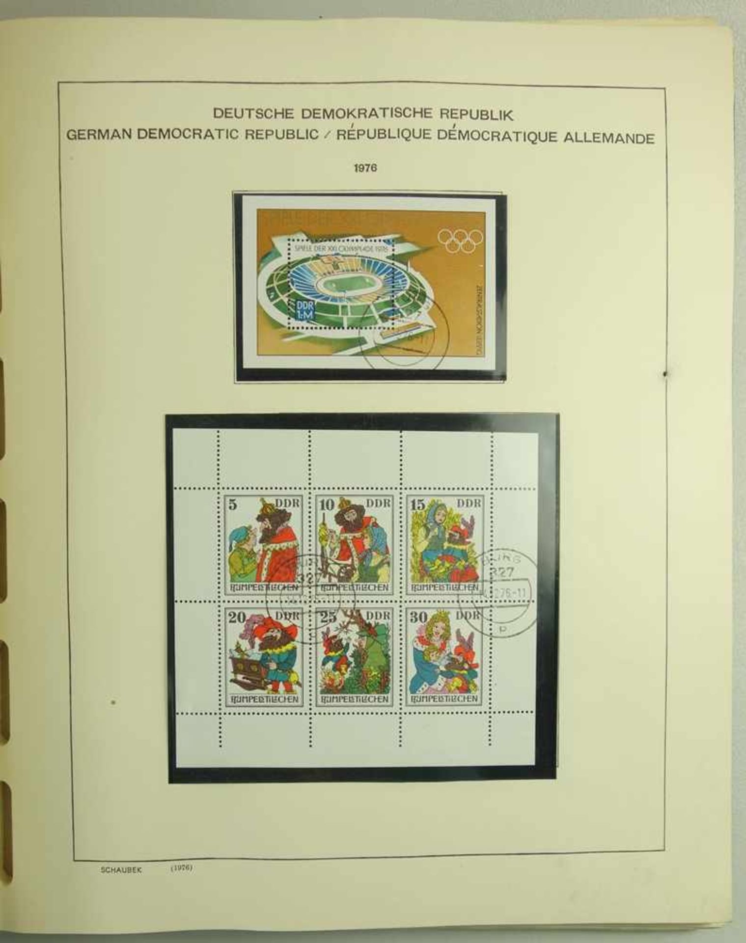 DDR 1 und DDR 2 Katalogvorlagen, Schaubeck, von 1946-1987, gut bestückt, auch einige Blöcke in - Image 2 of 5