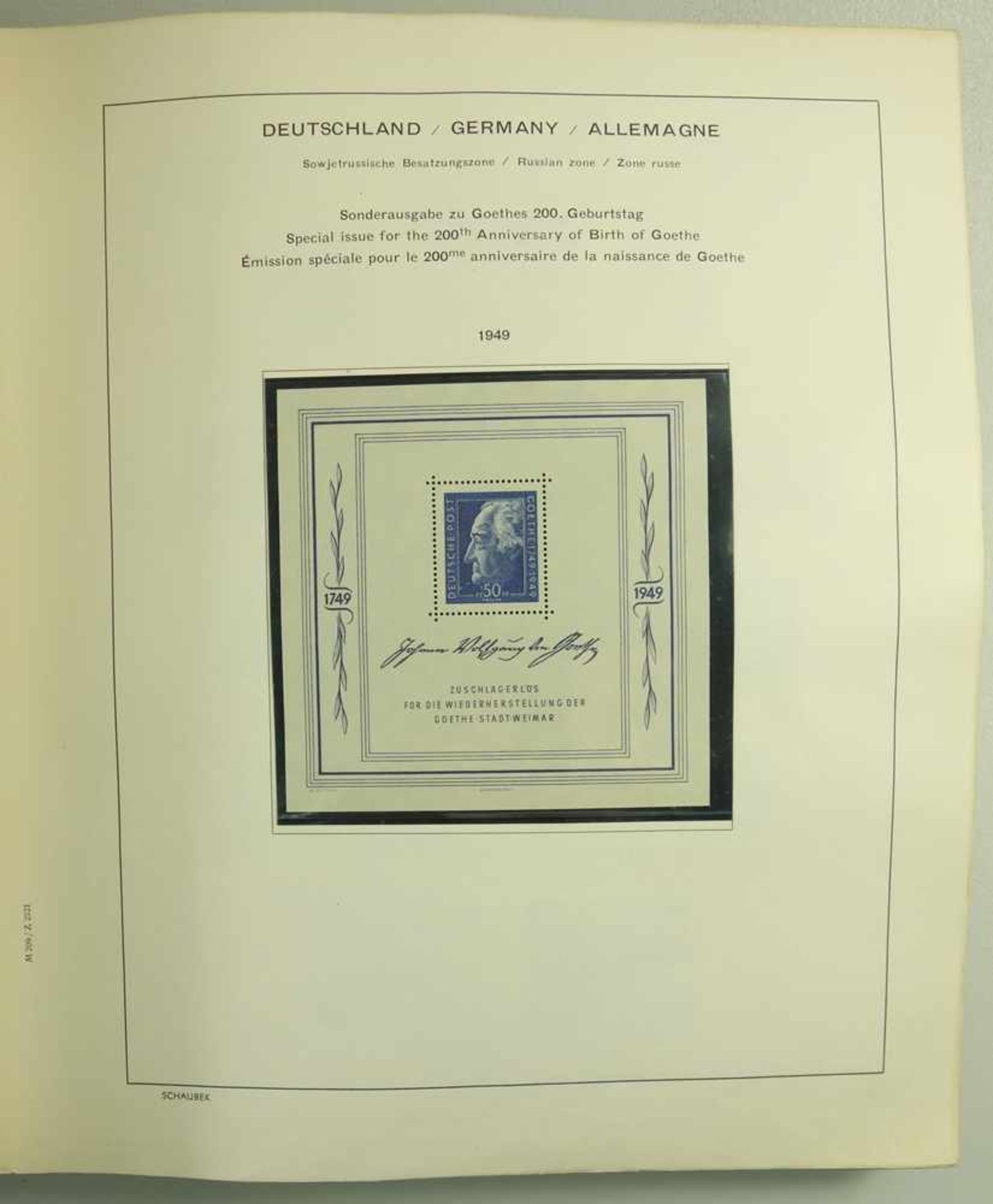 DDR 1 und DDR 2 Katalogvorlagen, Schaubeck, von 1946-1987, gut bestückt, auch einige Blöcke in - Image 3 of 5