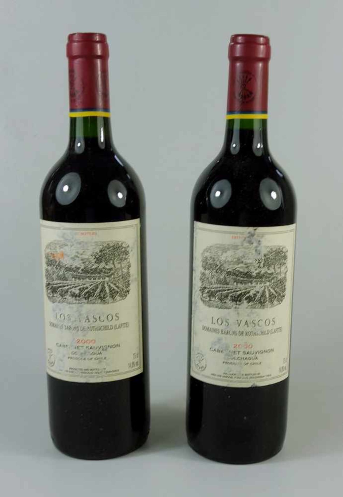 2* Rotwein "Los Vascos, Cabernet Sauvignon, Colchagua, Domaines Barons de Rothschild (Lafite)",