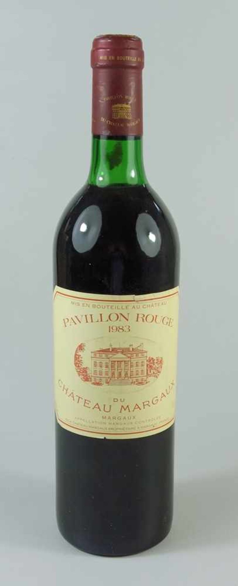 Rotwein "Pavillon Rouge du Château Margaux", 1983, 75cl, fachgerecht gelagertRed wine "Pavillon