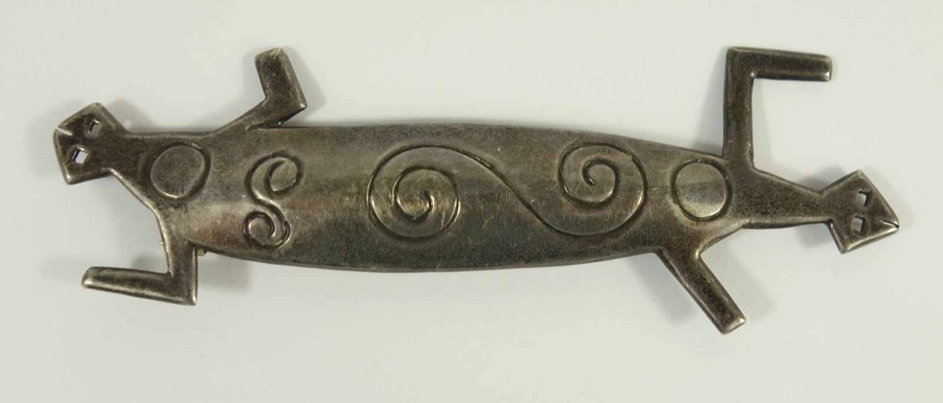 Brosche "Echse", 925er Silber, FORBES, Gew.16,88g, L.10cmbrooch "lizard", 925 silver, FORBES, weight