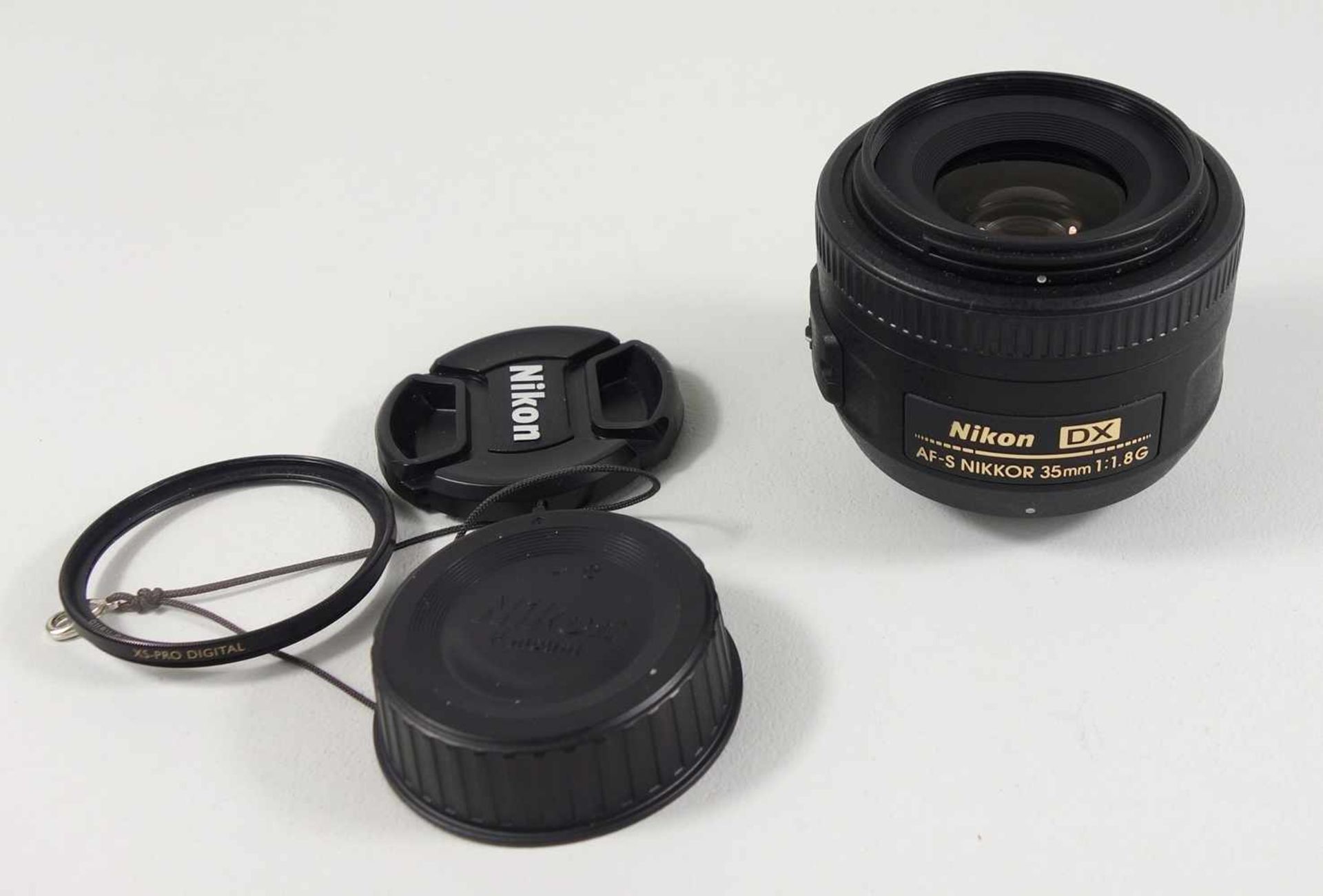 Lichtstarkes Normalobjektiv Nikon AF-S DX Nikkor 35mm 1:1,8G, in Tasche- - -18.00 % buyer's - Bild 3 aus 3