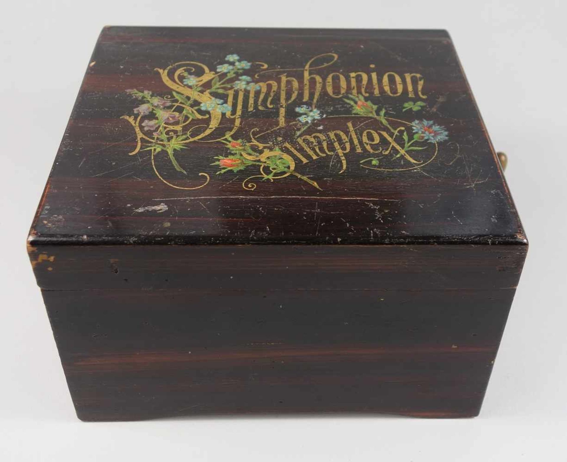 Symphonion Simplex, Musikwerke Leipzig, Deutschland, ca.1890 mit 18 Platten, dreisprachige - Bild 3 aus 3