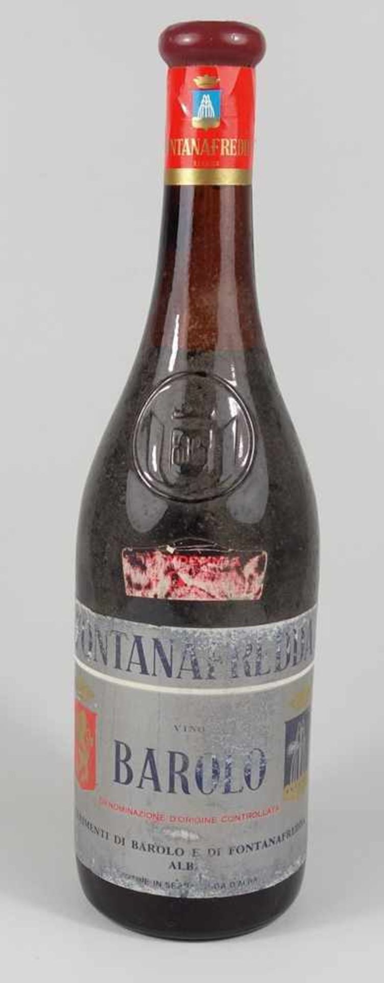 Rotwein "Fontanafredda Barolo", Jahrgang 1964, 0,75l- - -18.00 % buyer's premium on the hammer