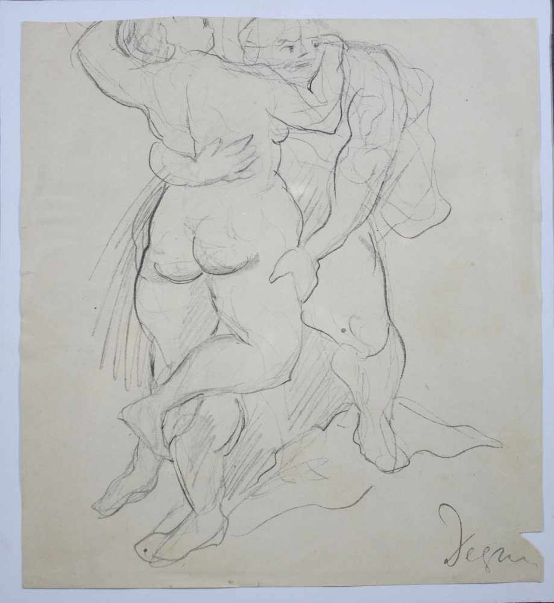 Arthur Degner, 1888 Gumbinnen - 1972 Berlin, Bleistiftzeichnung, Akt eines Tänzerpaares, u. r. sign.