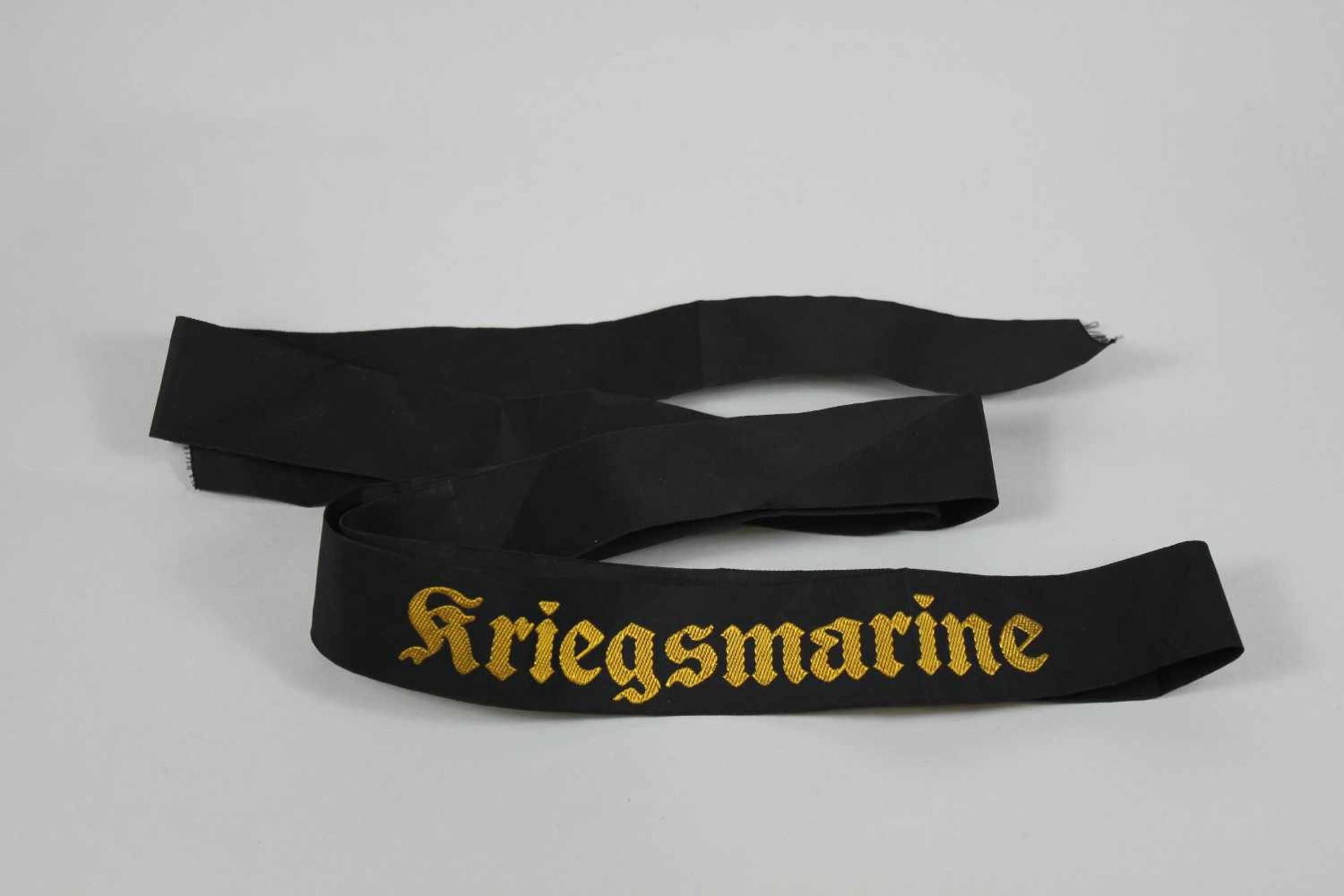 Mützenband, 2. WK., Kriegsmarine, Länge: 152 cm.