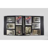 Album, Wk 2, 350 Postkarten mit Abbildungen verschiedener Persönlickeiten, Flugzeugen, Feldpost