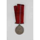 Britische Kriegsauszeichnung, War Medal 1939-1945, Kupfer versilbert, Inschrift: Avers: GEORGIVS