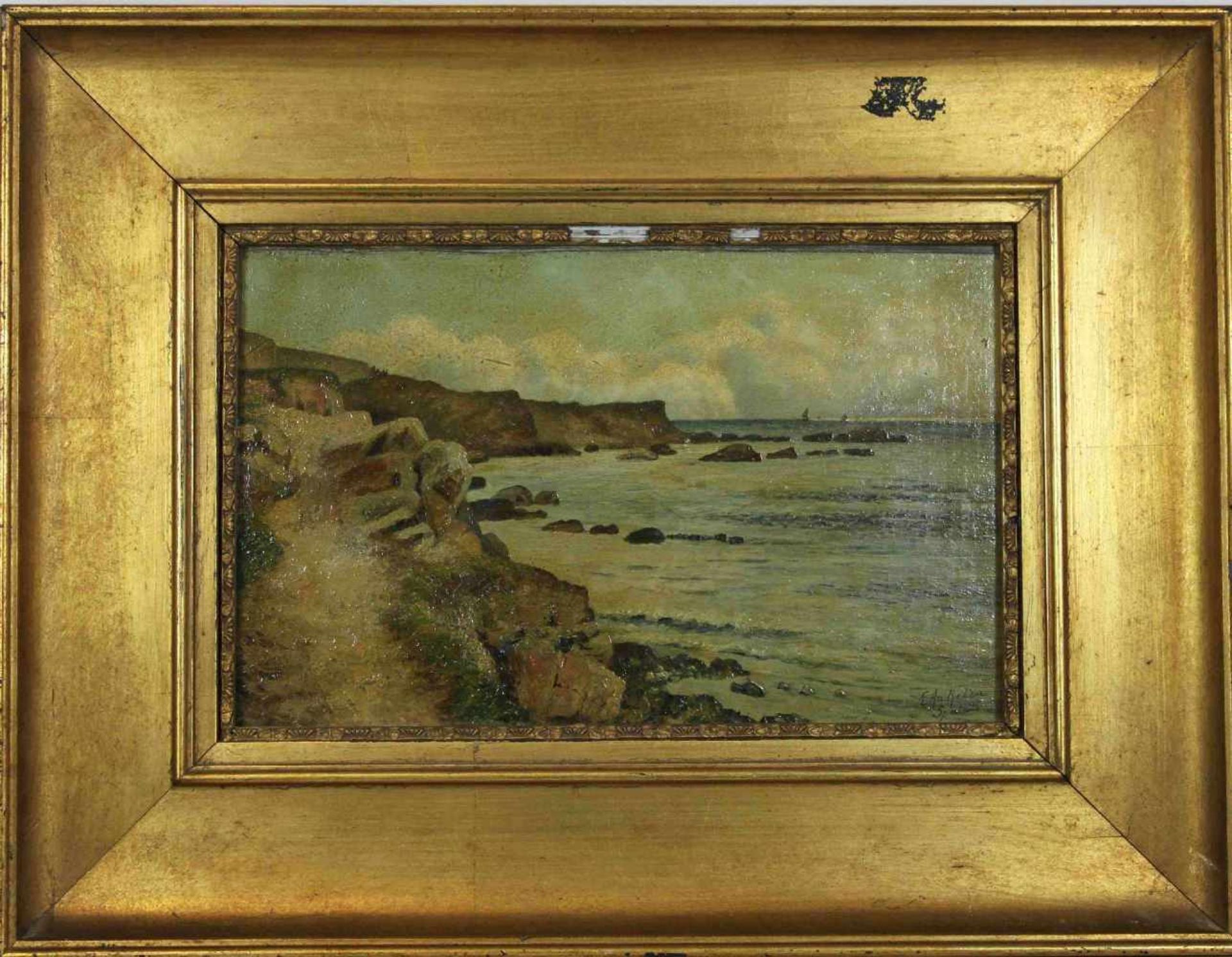 Eugen Ankelen (1858-1942, deutscher Landschafts- und Vedutenmaler) Die Dalmatinische - Bild 2 aus 3