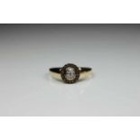 Ring, 585er Gold punziert, Brilliantsplitter, ca. 016 ct., Gesamtgewicht: ca. 2,7 gr.,