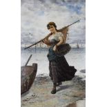 Frederick Reginald Donat (1830-1907, belgischer Maler), Öl auf Holz, u. li. sign. F.R. Donat,