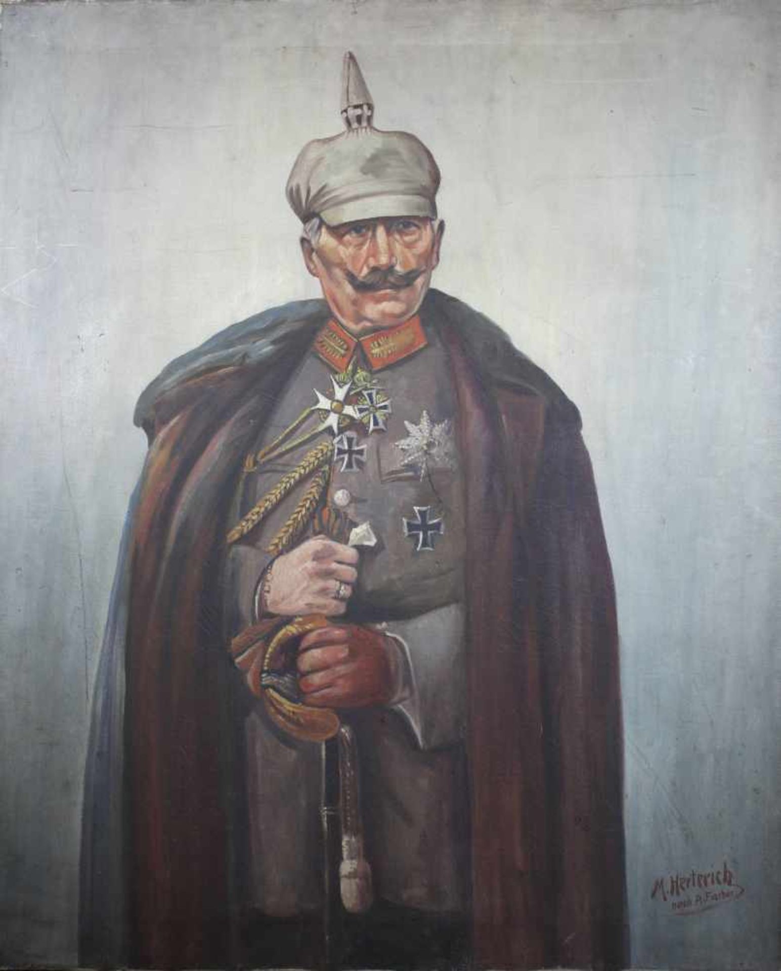 Max Herterich (1880-1952 ) nach Arthur Fischer (1872-1948) Porträt des deutschen Kaisers Wilhelm II,