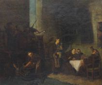 DEUTSCHER MEISTER19. Jh.Im KlosterkellerÖl auf Leinwand, 36 x 44 cm, Rahmen