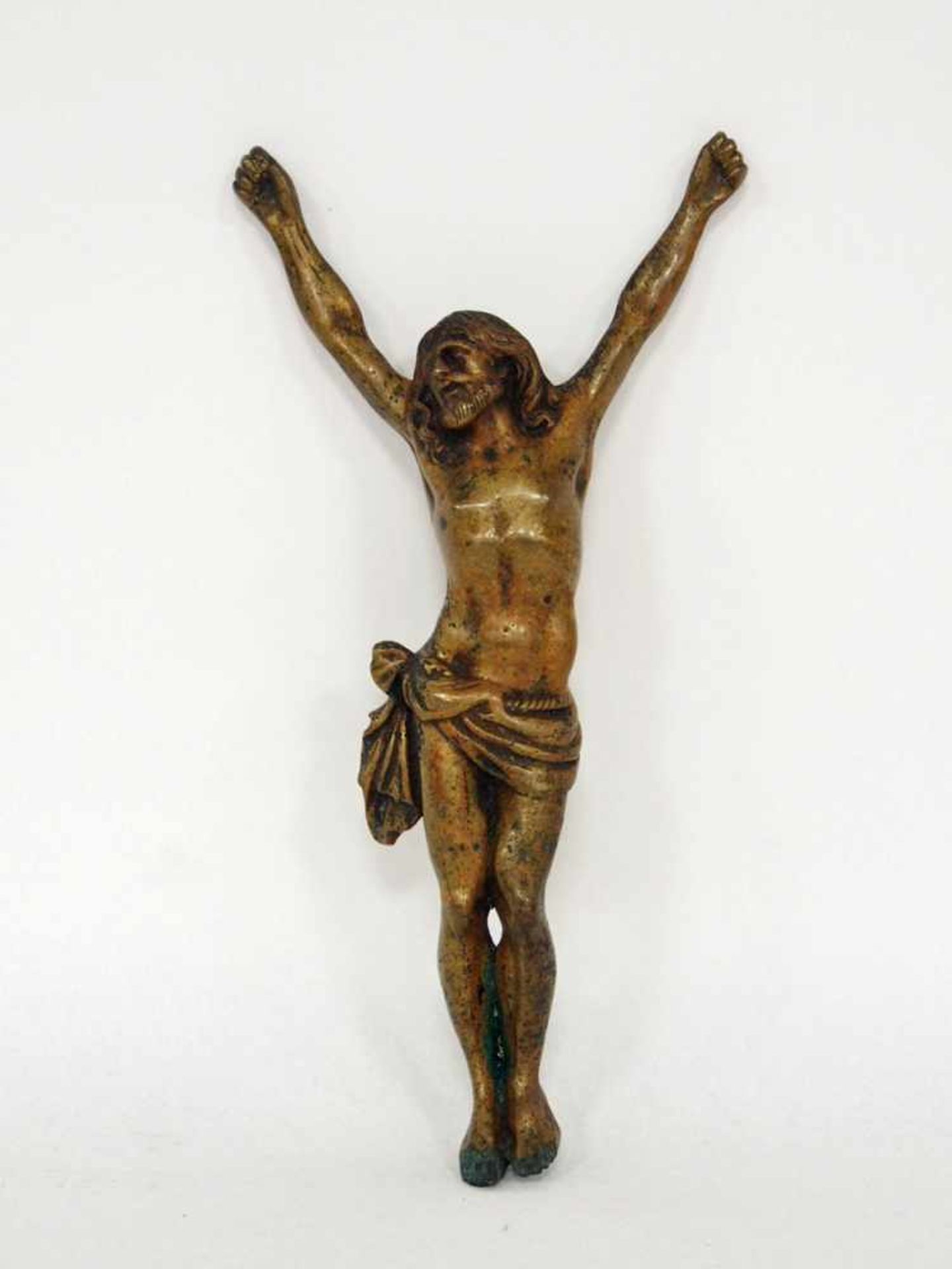 Corpus Christi, Flämisch 17. Jh.Bronze Vollguss, Höhe 25 cm