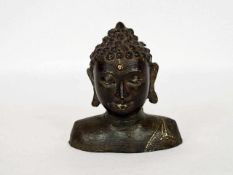 Buddha-BüsteBronze, Burma, 19. Jahrhundert, Höhe 11 cm