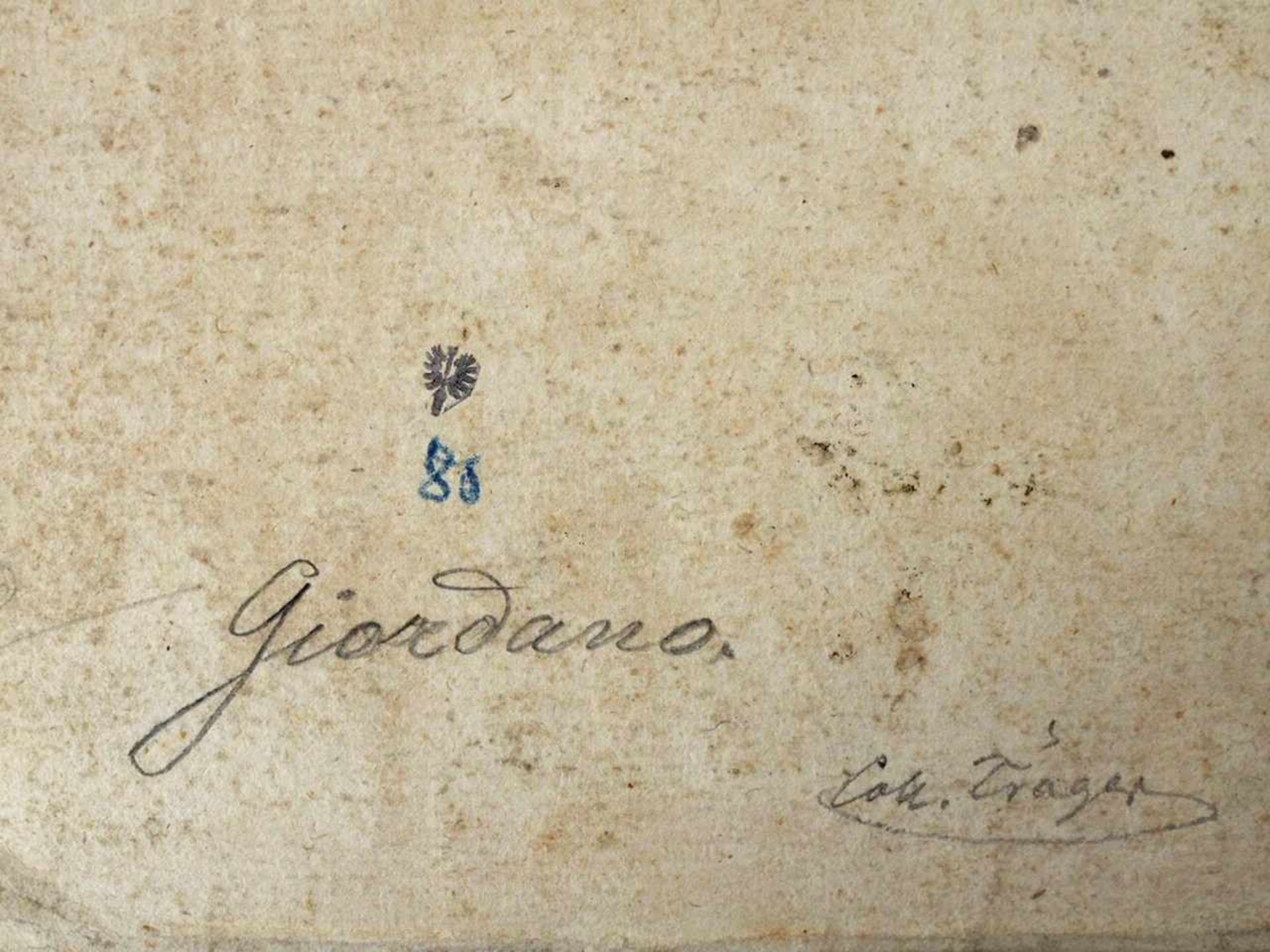 FRANZÖSISCHER MEISTER18. Jh.Auferweckung des LazarusÖl auf Papier, auf Leinwand gezogen, auf - Bild 3 aus 3