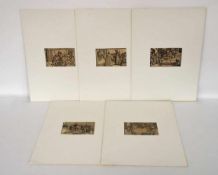 PETRARCA-MEISTER16. Jh.Trostspiegel7 Holzschnitte auf 5 Blatt, ca. 27 x 18 cm, im Klapp-