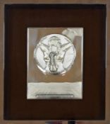 DALI, Salvador1904-1989La FecundidadReliefplatte, 925er Silber (249g), Ex D/088, 24 x 18 cm, im