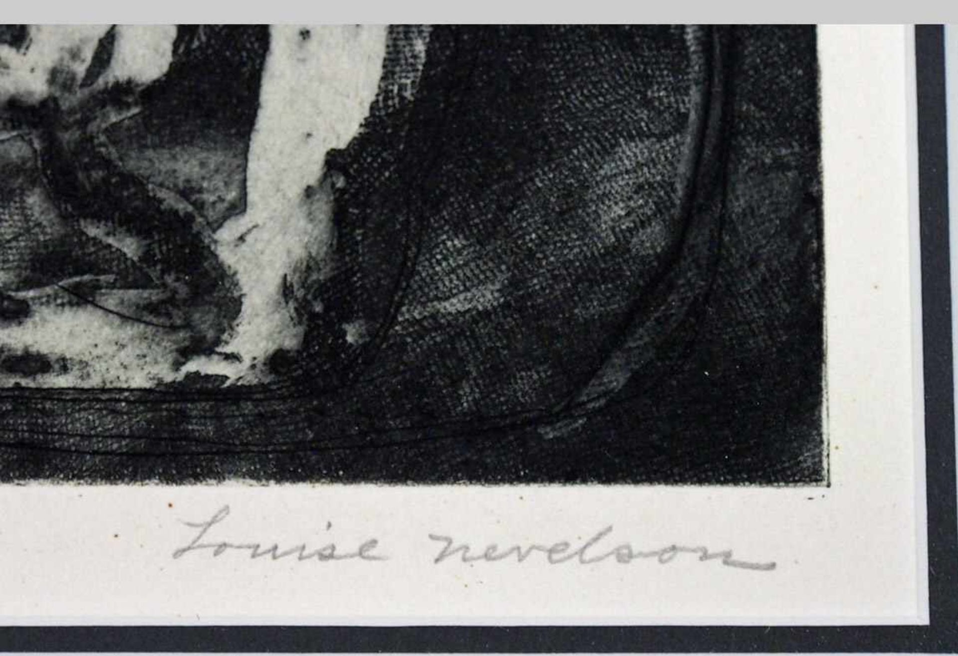 NEVELSON, Louise1899 - 1988The Stone Figures that walk at nightRadierung, signiert unten rechts, - Bild 3 aus 3